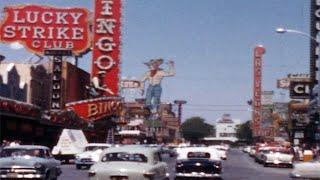 Las Vegas 1955 ~ A Sunny Drive Down the Strip ~ Old Vegas!