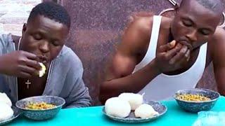 African Food Mukbang with fufu and egusi soup Speed Eating Challenge