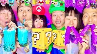 Random Emoji Food Challenge ASMR Compilation! bubble tea boba(Part13)