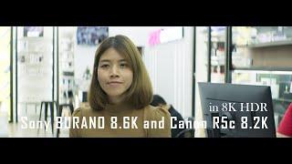 Test Sony BURANO 8.6K X-OCN LT and Canon R5c 8.2K RAW LT+ PAVO 2x Anamorphic in 8K HDR