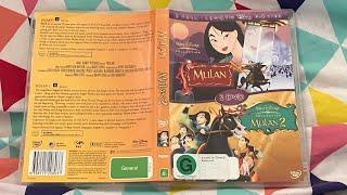 Mulan + Mulan 2 "Double Feature" DVD Opening/Closing (Australia)