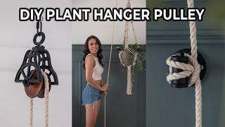 Plant Hanger Pulley System | DIY Easy Way To Water Your High Plants