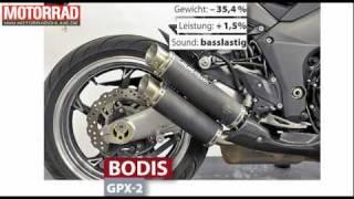 Bodis GPX-2 Kawasaki Z1000 Auspuff