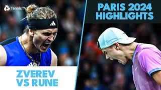 Alexander Zverev Takes On Holger Rune | Paris 2024 Semi-Final Highlights