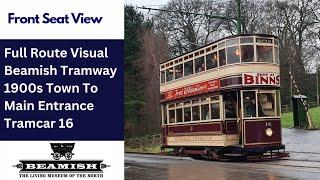 Full Route Visual | Beamish Museum Heritage Tram - Full Circuit Round Trip | Tramcar 16