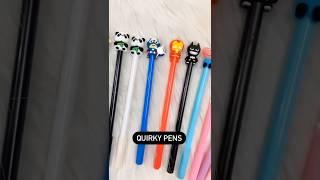️ querky pen with different colours and characterscute stationery, stationery collection
