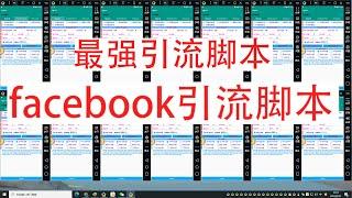 facebook引流、facebook自动化，facebook自动加好友，私信，fb脚本，fb全功能引流脚本；用脚本提高你的产能！