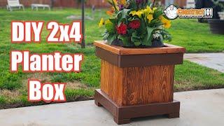 DIY 2x4 Planter Box - Free Plans - PDF Download