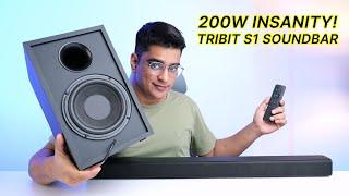 Tribit S1 200W 2.1 Soundbar Review & Unboxing with Sound & Bass Test!