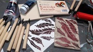 Stamp Carving Basics // Block Printing How-To // DIY Rubber Stamps