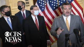 "You're welcome to step away": Senator Ted Cruz refuses to put on mask after reporter asks during…