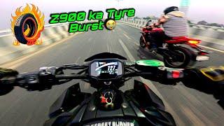 GODZILLA Ka Tyre Fatt Gaya  | Z900 vs CBR 650R | Street Race