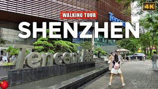 Shenzhen CHINA - Walk in Downtown Shenzhen, Tencent, Baidu