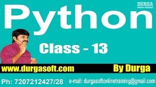 Learn Python Programming Tutorial Online Training by Durga Sir On 14-02-2018