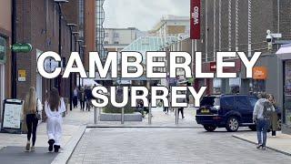 Camberley Town Centre, Surrey, UK, England  4K HDR