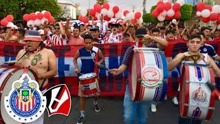 CARAVANA AL ESTADIO JALISCO CON LOS DEL MURO ORIENTE ROJIBLANCO - ATLAS VS CHIVAS 1-0