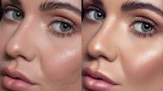 High end beauty skin retouch // Retouching problematic skin using dodge and burn - speed edit