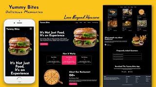 Restaurant Website Design Tutorial: HTML, CSS, and JavaScript Step-by-Step | Responsive Web Design