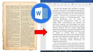 How to convert an image to Text in Word