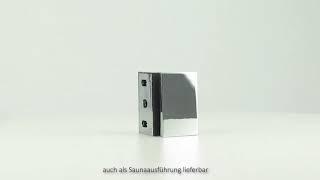 Pauli+Sohn Flamea+ Winkelverbinder fuer Festteile Glas an Wand 90° ArtNr 8194