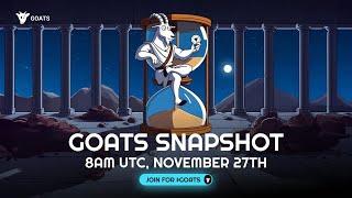 GOATS AIRDROP SNAPSHOT UPDATE: SECURE YOUR GOATS AIRDROP NOW (GOATS LISTING) #goatslisting