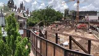 Universal Orlando Harry Potter Coaster Construction Update July 2018