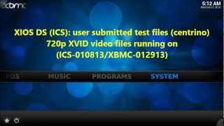 Pivos XIOS DS (ICS): user submitted test files, 720p XVID