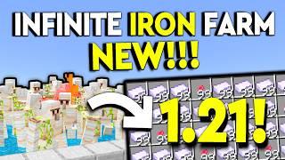 BEST 1.21 INFINITE IRON FARM Minecraft Bedrock - MCPE/Xbox/PS4/Nintendo Switch/Windows 10