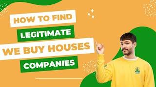 We Buy Houses Companies in Pennsylvania - FAQ's - How to Find a Legitimate House Buying Company