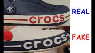 Real vs fake crocs clogs. How to spot fake crocs footwear