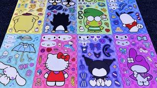 Sanrio Friends PaperDiy Sticker Book  Hello kitty Kuromi My melody Cinnamoroll  산리오