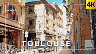 TOULOUSE Ville Rose Occitanie South of France Walk 4K Donjon du Capitole Quartier Saint Georges