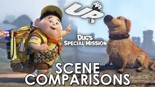 Up (2009) and Dug's Special Mission (2009) - scene comparisons