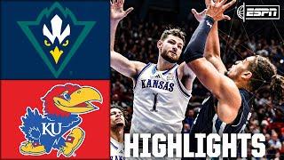 UNC Wilmington Seahawks vs. Kansas Jayhawks | Full Game Highlights | ESPN College Basketball