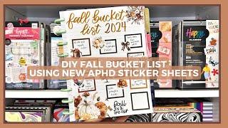 DIY Fall Bucket List Using NEW Amber Plans Her Day Sticker Sheets!