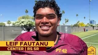 ASU center Leif Fautanu on leadership & the OL this spring