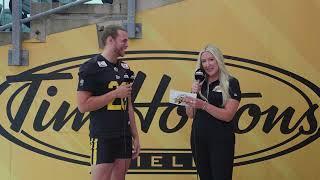 Tiger-Cats Time Out with Patrice Whiffen: Bailey Flint