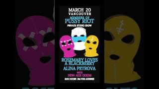 March 20th #pussyriot #yvrmusic #livemusic #staypunk #diy #noisemusic #localmusicscene #vancouver