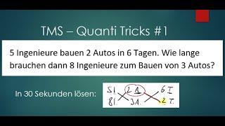 TMS - Quantitative & Formale Probleme - Tricks #1