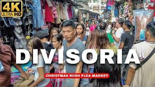 [4K] CHRISTMAS RUSH at DIVISORIA | Recto Street Market & Street Foods 2024