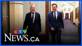 Mark Carney arrives on Parliament Hill after winning the Liberal leadership race