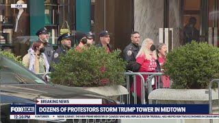 Dozens of protesters storm Trump Tower, standoff with NYPD