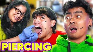 PIERCING VS BESTFRIENDS CHALLENGE!!!