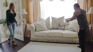 INK ALL OVER WHITE COUCH PRANK ON MOM!