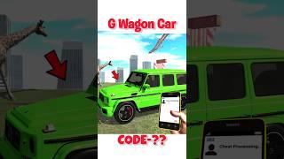 G Wagon Cheat code in indian bike driving 3d|| indian bike driving 3d new update|| #shorts