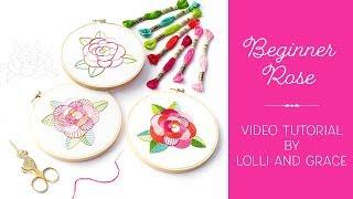 Lolli and Grace - Tutorial for the "Beginner Rose" pattern