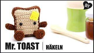 Mr. Toastie häkeln | Toast Amigurumi Häkelanleitung - DIY by Pfirsichteufel