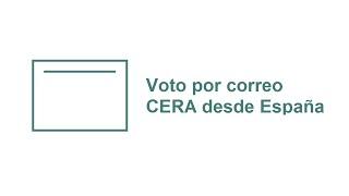 Voto por correo Residentes en el extranjero temporalmente en España