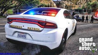 Playing GTA 5 As A POLICE OFFICER Highway Patrol|| CHP|| GTA 5 Mod| 4K