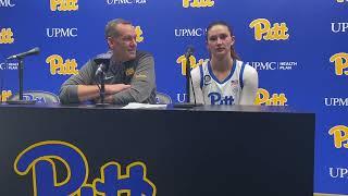 Pitt WBB HC Lance White and G Avery Strickland Press Conference after 78-42 win over Loyola (Md.)